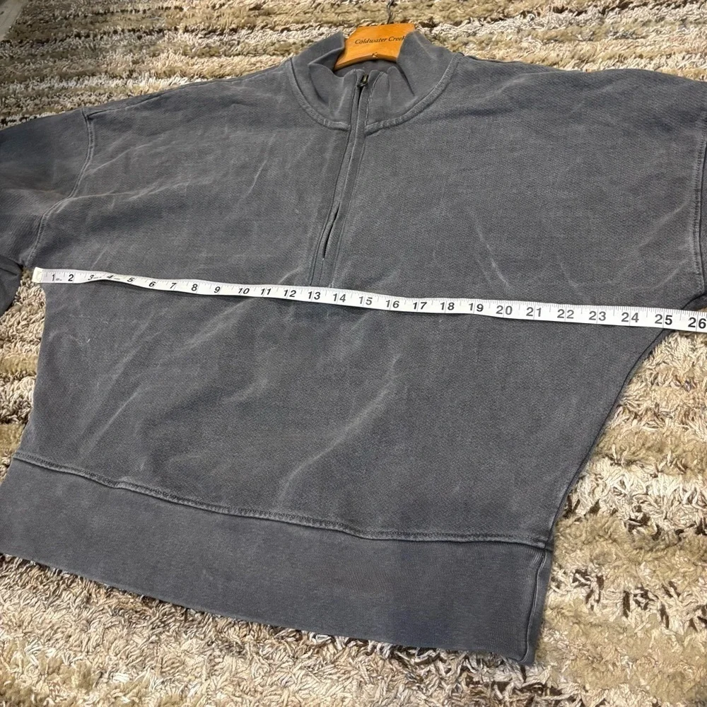Talentless half zip pullover Sweatshirt Gray Large - Picture 9 of 11